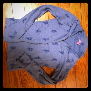 Pineapple print zip-up